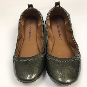 Lucky Brand Flats Patent Leather Round Toe Size 6